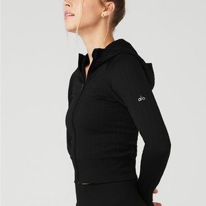 Alo Seamless Cable Knit Jacket